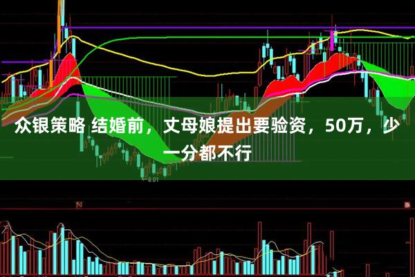 众银策略 结婚前，丈母娘提出要验资，50万，少一分都不行
